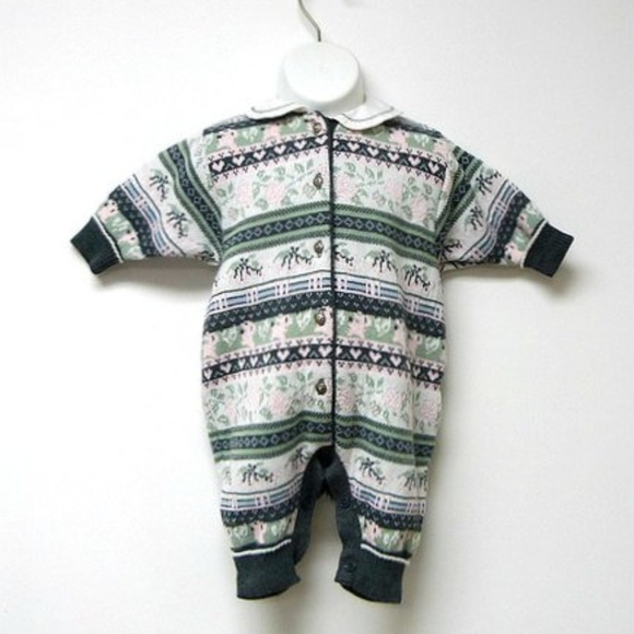 knitted wool blend  coverall - Picture 1 of 5